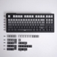 Gradient Grey Top / Side Legends 104+21 Full PBT Dye Sublimation Keycaps Set for Cherry MX Mechanical Gaming Keyboard